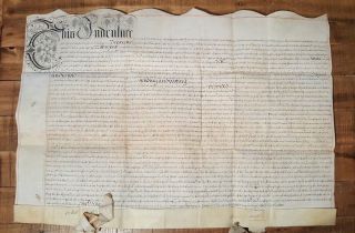 Antique English Vellum Hand Written Land Indenture - 10 Jan 1689/furnivals Inn