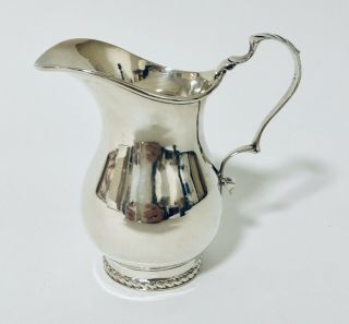 Quality Antique Edwardian Solid Sterling Silver Cream Milk Jug Chester 1903