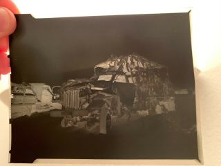 WWII Photo Negative Captured German Wehrmacht Trucks SdKfz No2 3