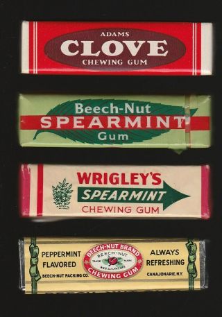 Advertising Chewing Gum Pack With Wrapper - 1 Piece Us$ 78.  50 - Buy It Now - Wwii