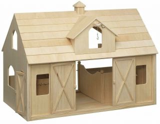 Breyer 302 Deluxe Wood Barn With Cupola Traditional Series 1:9 Scale
