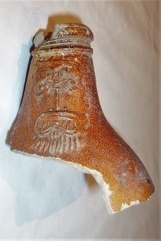 Bellarmine Face Mask 17th Century A.  D.  Bartmann Stoneware Salt Glazed (15)