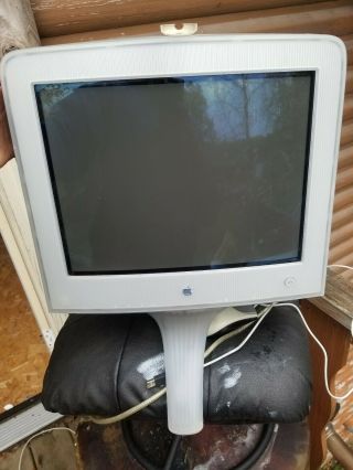 Apple Studio Display M6496 17 " Vintage Graphite Vga Crt Macintosh G3 Mac Monitor