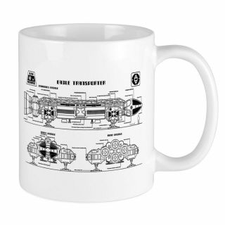 11oz Mug Space: 1999 Eagle Transporter - White Ceramic Coffee/tea Cup