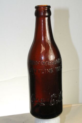 Murfreesboro Tenn Amber Coca Cola Straight Side Bottle Very Scarce