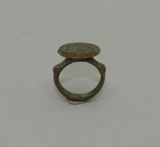 Quality Ancient Roman Greek Bronze Seal Ring - Circa 100ad - 342