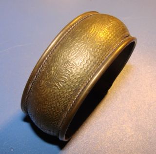 Ancient Eastern Bracelet.  Rarity.  Brass.