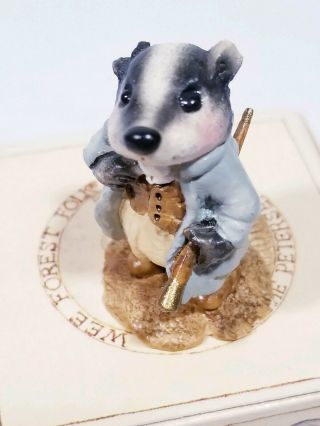 Wee Forest Folk Annette Petersen Ww - 2 Badger From Wind In The Willows A S I S