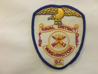 Us Naval District Washington Dc Fire Department (vintage)