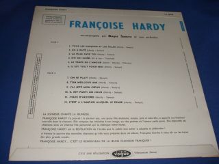 FRANCOISE HARDY FRENCH VOGUE LP 2