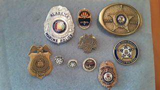 Police Lapel Pins Fallen Police Pin Belt Buckle Coin,  Badges