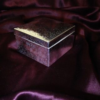 Victorian Sterling Silver Trinket/cigarette Box (264 Grams)