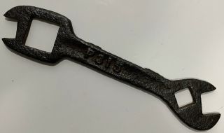 Antique P315 Peru Plow Co Farm Tractor Cast Iron Wrench Tool Rare