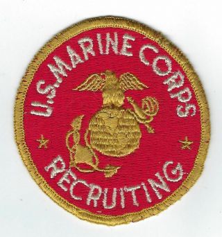 United States Marine Corps Recruiting Patch Usmc Ww2 And Later