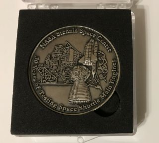 Nasa Stennis Space Center Coin - 30 Year Coin - Contains Engine Shavings