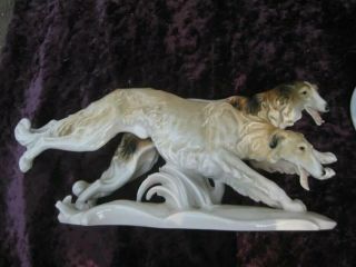 Borzoi Russian Wolfhound Greyhound Karl Ens German Porcelain Figurine Vntg 1116u