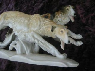 Borzoi Russian Wolfhound Greyhound Karl Ens German porcelain figurine VNTG 1116u 2