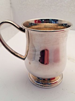 Sterling Silver Tankard Style Baby Cup By Lunt Silversmiths Usa