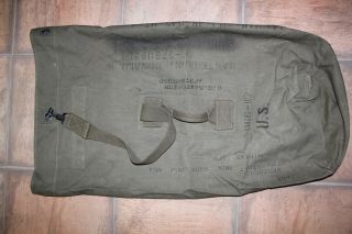 Vintage Us Military Issue Ww2 Dated 1944 Canvas Duffle Bag Dg14