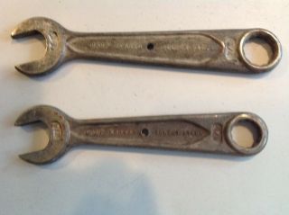 2 Vintage Indestro? Drop Forged Select Steel Open/box End Combo Wrenchs Usa