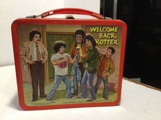 Vintage 1977 Welcome Back Kotter Metal Lunchbox No Thermos