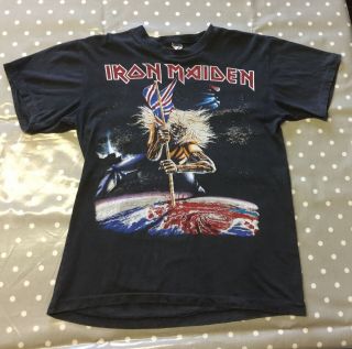 Iron Maiden Vintage 80’s T - Shirt 1982 Number Of The Beast Tour