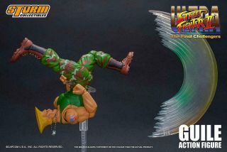 Sdcc 2019 Storm Collectibles Guile Blue Ultra Street Fighter 2 Ii 1/12 Figure