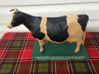 Vintage Displaymasters True Type Holstein Friesian Cow Advertising Display
