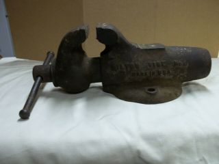 Usa Vintage Blacksmith Wilton Bullet Vise 3 Old Tool 3 " Jaws 4.  5 " Open Gwc