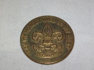 Vintage Bsa Boy Scouts Of America On My Honor I Will Do My Best Token Coin Medal