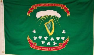 Heavy Cotton 3 Feet X 5 Feet Civil War 69th Regiment Irish Brigade Flag