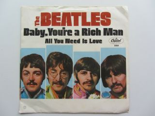 The Beatles 1967 U.  S.  A.  45 All You Need Is Love P/s
