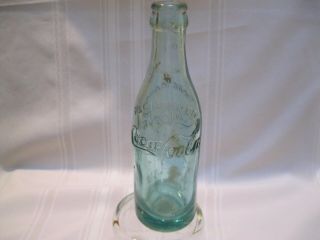 Vintage Straight Side Du Quoin Ill.  Aqua Coca Cola Bottle