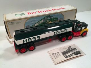 1984 Hess Toy Fuel Oil Tanker Truck Bank Box Nib