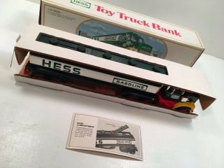 1984 Hess Toy Fuel Oil Tanker Truck Bank Box NIB 3