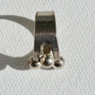 Vintage Modernist Jester Ring By Anna Greta Eker Age Norway Sterling Silver 925
