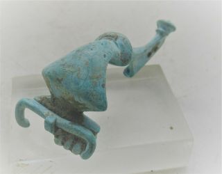 Circa 300 - 400ad Ancient Roman Bronze Legionary Trumpet Brooch Europe