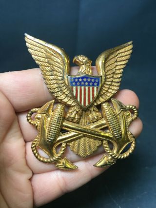 Sterling Silver 925 Usn Wwii Ww2 Us Army Transport Service Ats Warrant Officer