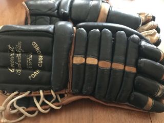 Vintage Cooper Ice Hockey Gloves Senior Size In Ex