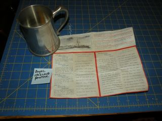 Vintage Royal Holland Pewter Daalderop Mug Tankard Cup Octoberfest Beer