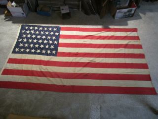 Large Antique 45 Star American Flag Approx 9 