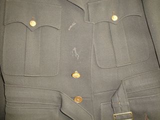 Vintage WW II Army Air Force Heavy Wool Regulation Officers Uniform Jacket 2