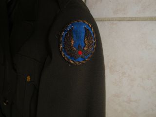 Vintage WW II Army Air Force Heavy Wool Regulation Officers Uniform Jacket 3