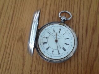 J.  Harris & Sons,  London - Antique Silver Centre Second Chronograph Watch