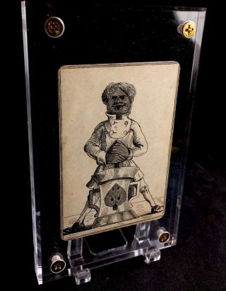 Authentic C1852 Historic Transformation Antique Playing Cards Archival Single