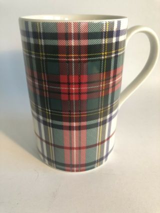 Dress Stewart Tartan Dunoon Made In Scotland Coffee Tea Mug Red Green Plaid