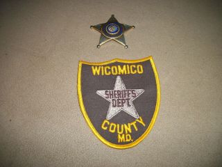 Obsolete Wicomico County,  Md.  Deputy Sheriff Star Badge / Patch
