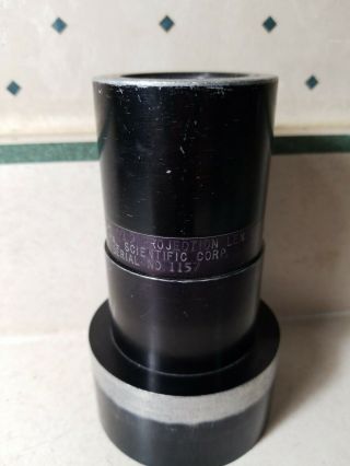 Vintage General Scientific Corp.  2 1/2inch F/1.  9 Projection Part