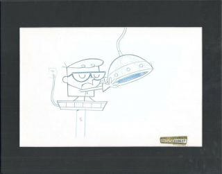 Dexters Lab Cartoon Production Cel Drawing Cartoon Network Seal Ca