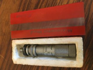Vintage Mitutoyo Micrometer Head Mha2 - 0.  5 " & Box Machinist Tools Part Japan